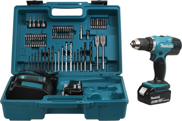 Electroportatifs - Perçeuses, visseuses - Perceuse-visseuse sans fil + 74 accessoires
