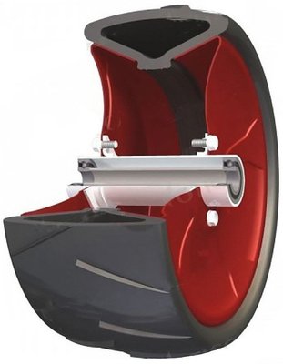 Pneus, chambres à air - Pneus, roues semoir - Roue complète universelle Ø370 X 165 mm