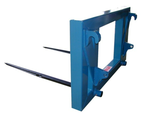 Manutention - Pic botte - Fourche pour balle 2 dents ou 4 dents attelage 3 points.