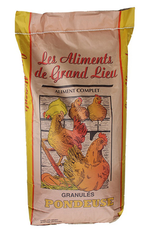 Aliment Pondeuse Volaille en granulés. Le sac de 20 kg : Alimentation des  poules Sélection premier prix animalerie - botanic®