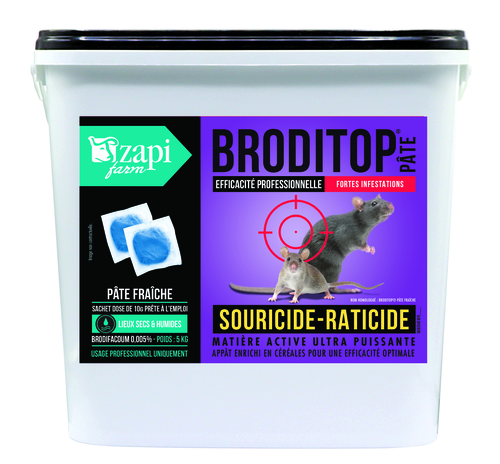 Raticide souricide en poudre