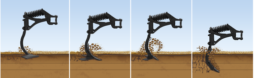 Travail du sol - Outils à dents - Déchaumeur à dents CROSSLAND