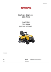 Herbes et entretien - Tondeuse autoportée diesel - Tondeuse autoportée à éjection latérale TG 14/86 HLM