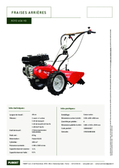 Terre - Motobineuses - Motobineuse à fraises arrière ROTO 404 HD