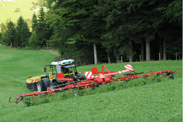 Fenaison - Faneuses - Faneuse SPIDER semi-portée 8,10 ou 14 rotors cat III