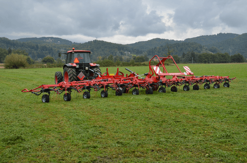 Fenaison - Faneuses - Faneuse SPIDER semi-portée 8,10 ou 14 rotors cat III