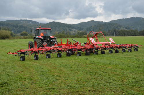 Fenaison - Faneuses - Faneuse SPIDER semi-portée 8,10 ou 14 rotors cat III