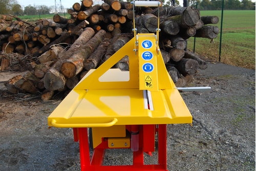 Matériel forestier - Scies circulaires à bûches - Scie circulaire à chevalet électrique XYLOSCIE